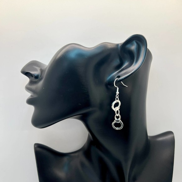 Handcuff Earrings - Police Earrings - Cop Costume Earrings - Picture 8 of 9